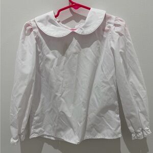 The Beaufort Bonnet Company White Peter Pan Collar Blouse